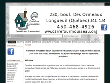 Tablet Screenshot of carrefourmousseau.org